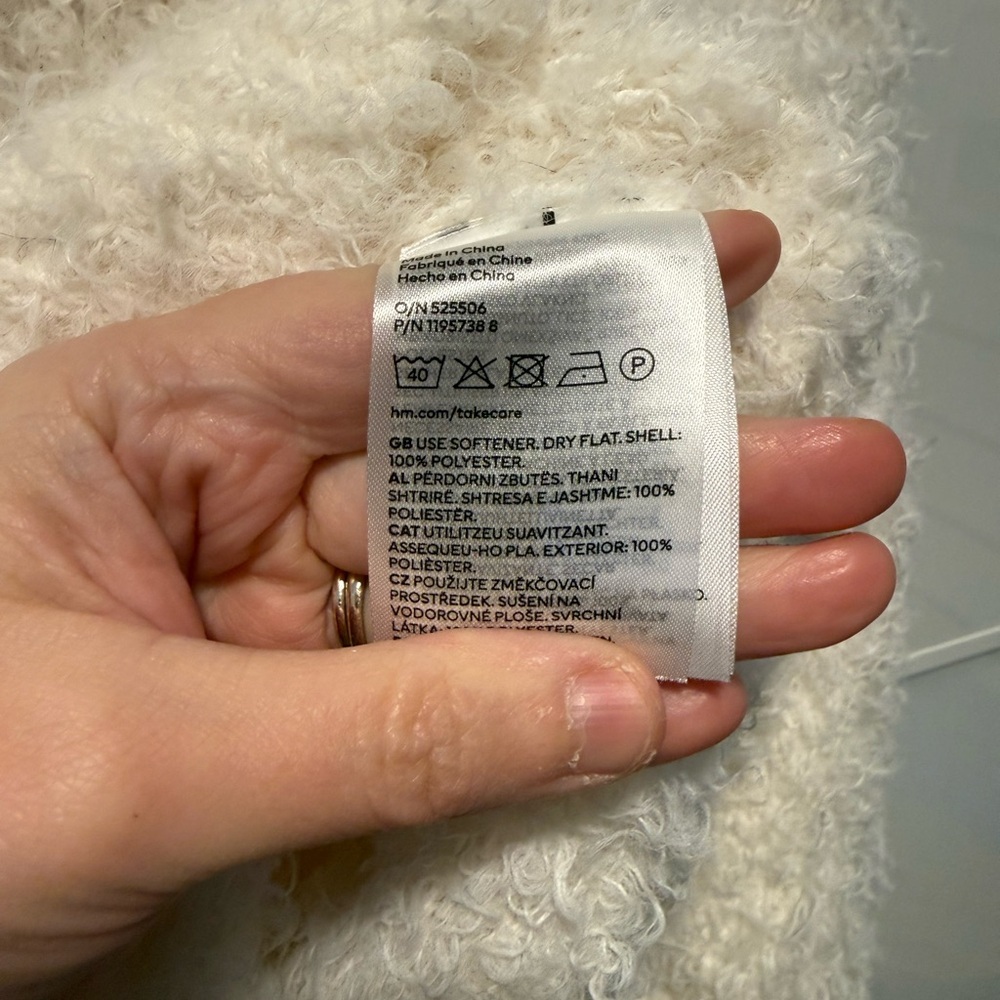 H&M Soft Cloud Dancer White Cowl Neck Sweater - Picture 5 of 5